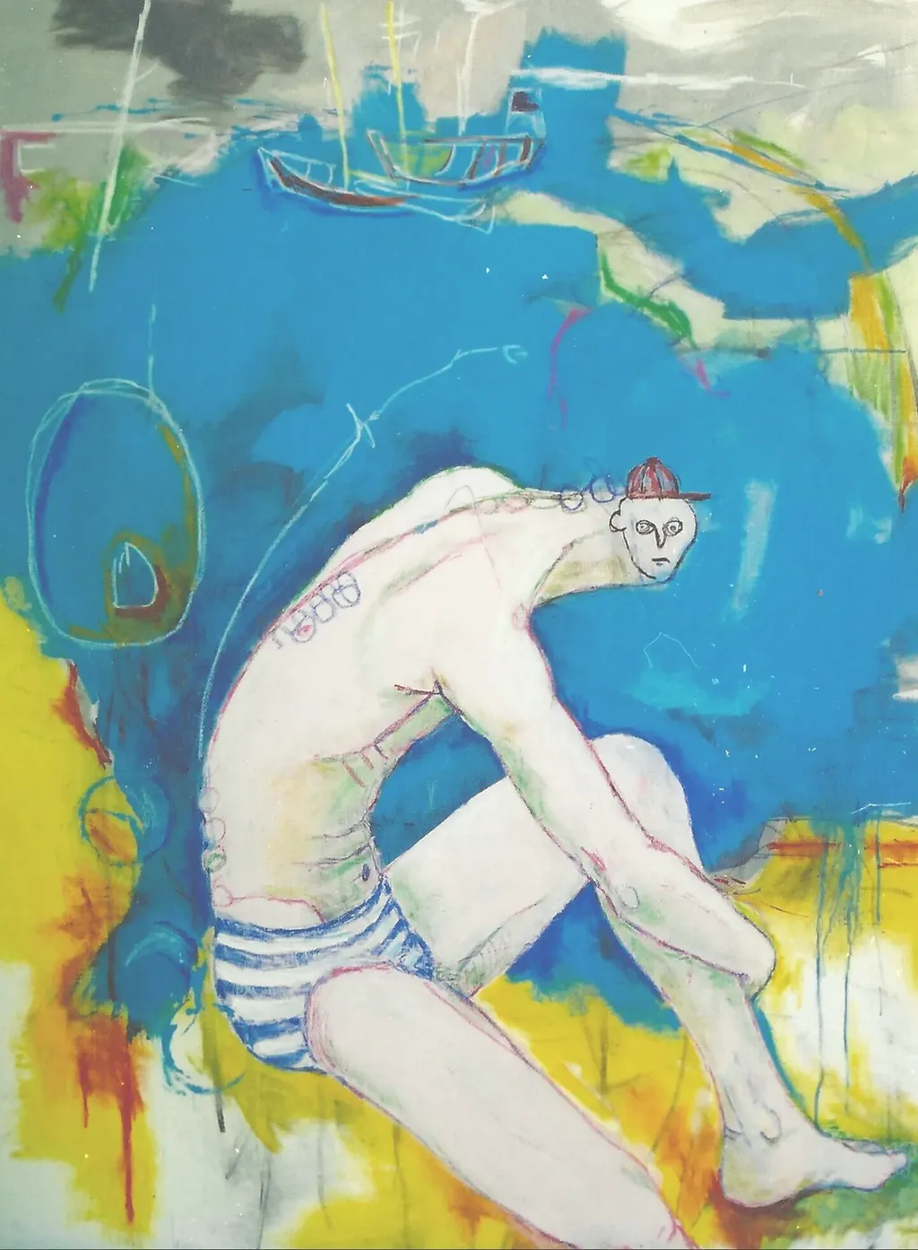 Au bord de l'eau. 97x130cm